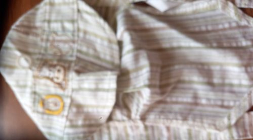 Bébi nyári vászon lepel sapka